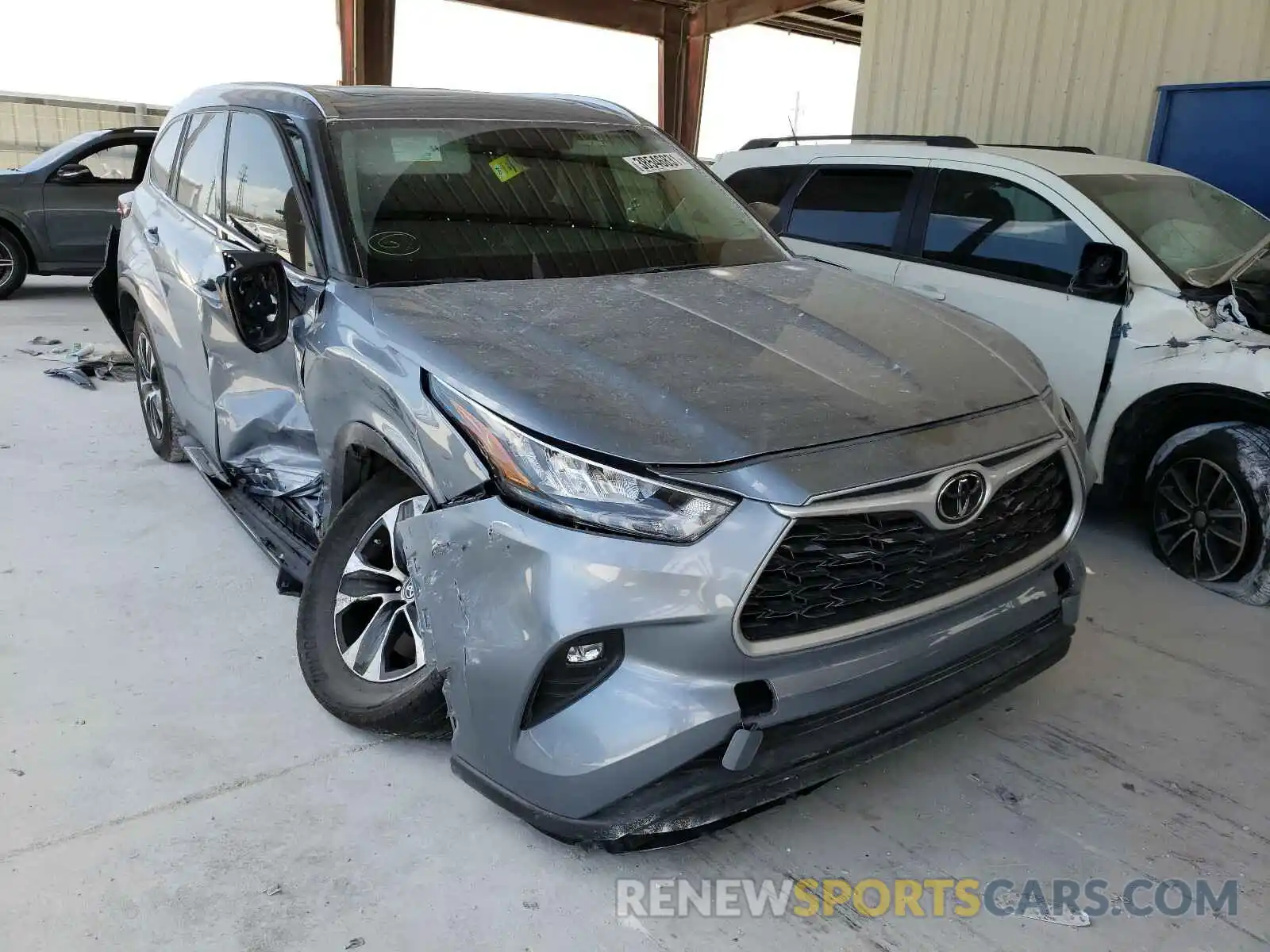 1 Photograph of a damaged car 5TDHZRAH4LS008332 TOYOTA HIGHLANDER 2020