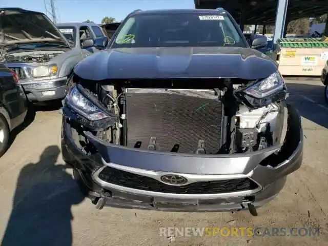 9 Photograph of a damaged car 5TDHZRAH6LS010888 TOYOTA HIGHLANDER 2020