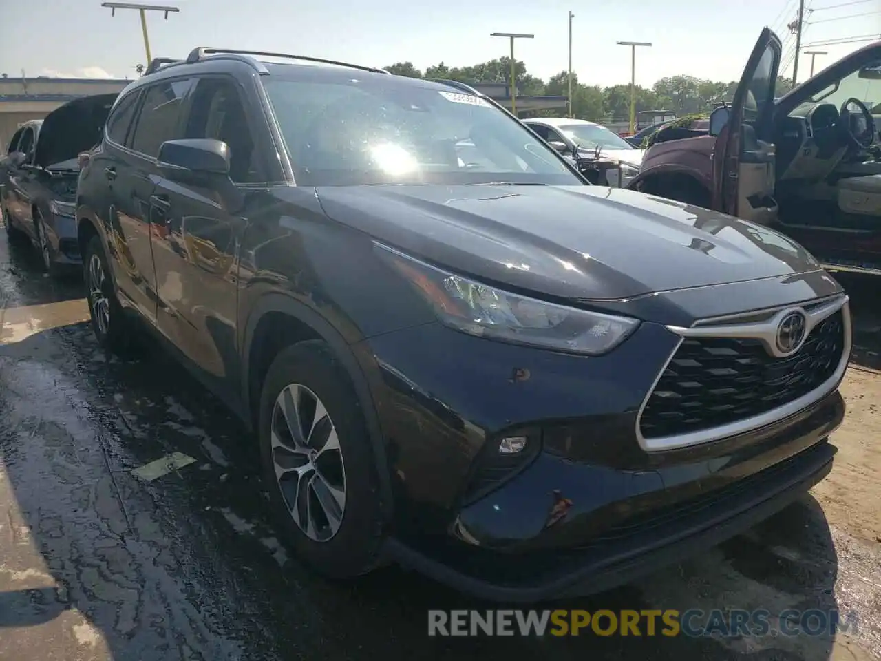 1 Photograph of a damaged car 5TDHZRAH9LS513928 TOYOTA HIGHLANDER 2020