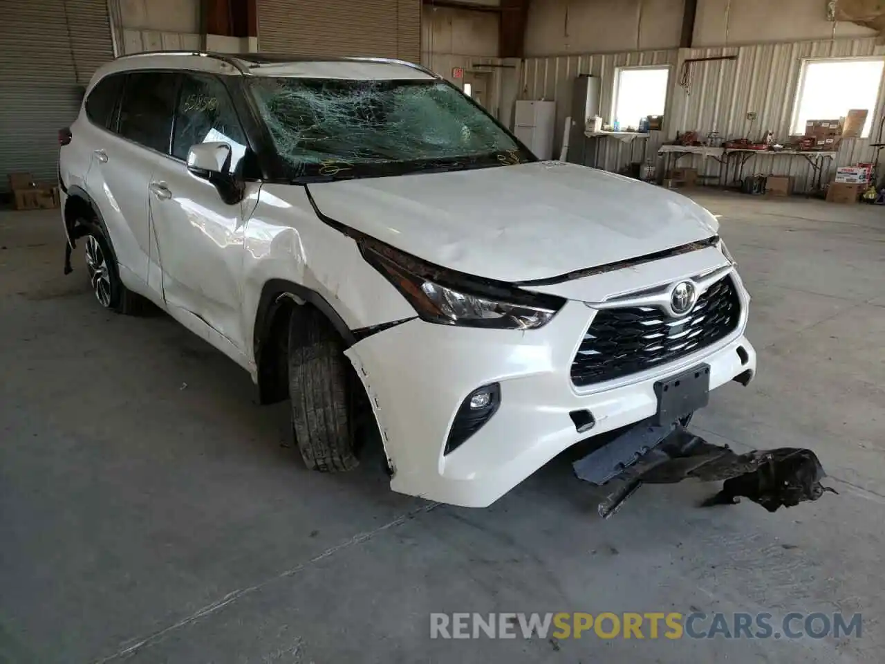 1 Photograph of a damaged car 5TDHZRBH0LS516814 TOYOTA HIGHLANDER 2020