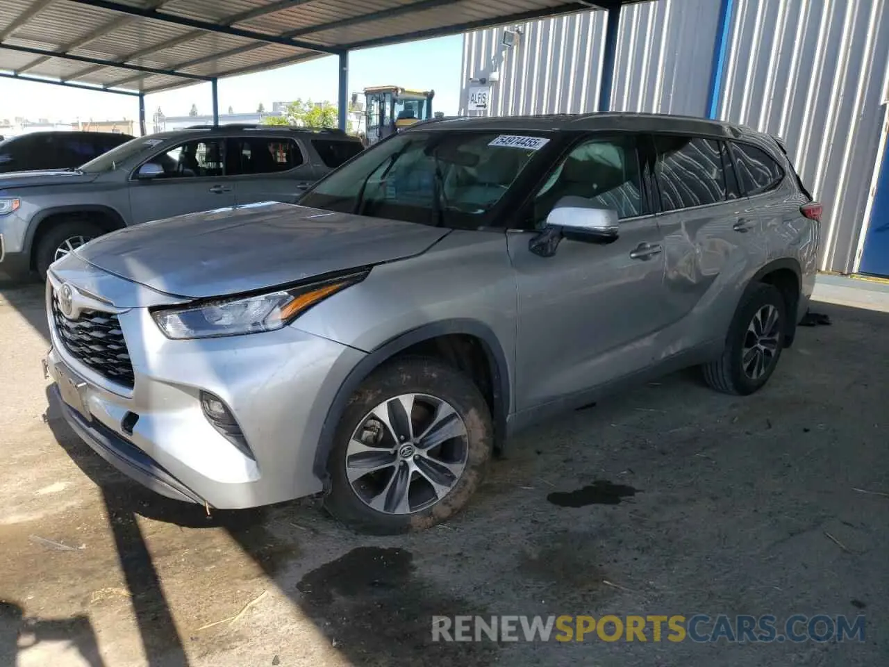 1 Photograph of a damaged car 5TDHZRBH1LS039309 TOYOTA HIGHLANDER 2020