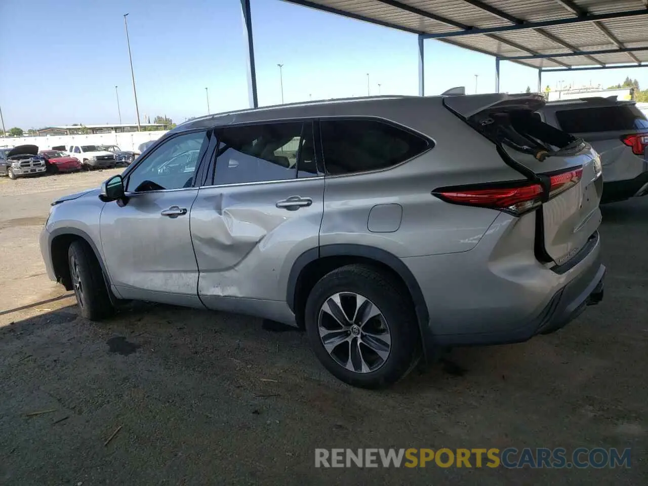 2 Photograph of a damaged car 5TDHZRBH1LS039309 TOYOTA HIGHLANDER 2020