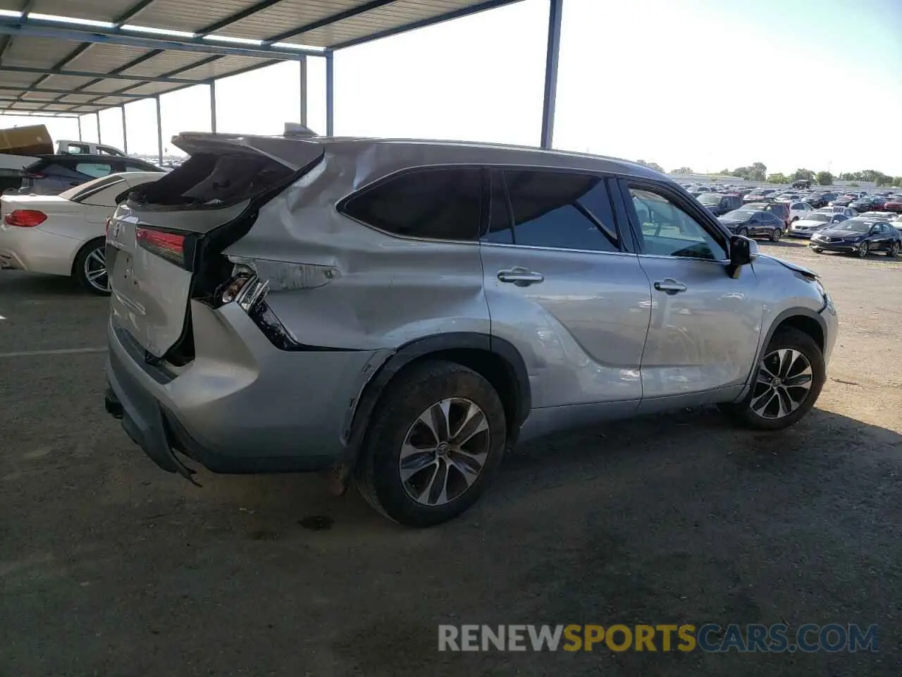 3 Photograph of a damaged car 5TDHZRBH1LS039309 TOYOTA HIGHLANDER 2020