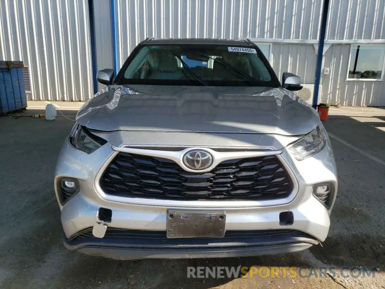 5 Photograph of a damaged car 5TDHZRBH1LS039309 TOYOTA HIGHLANDER 2020