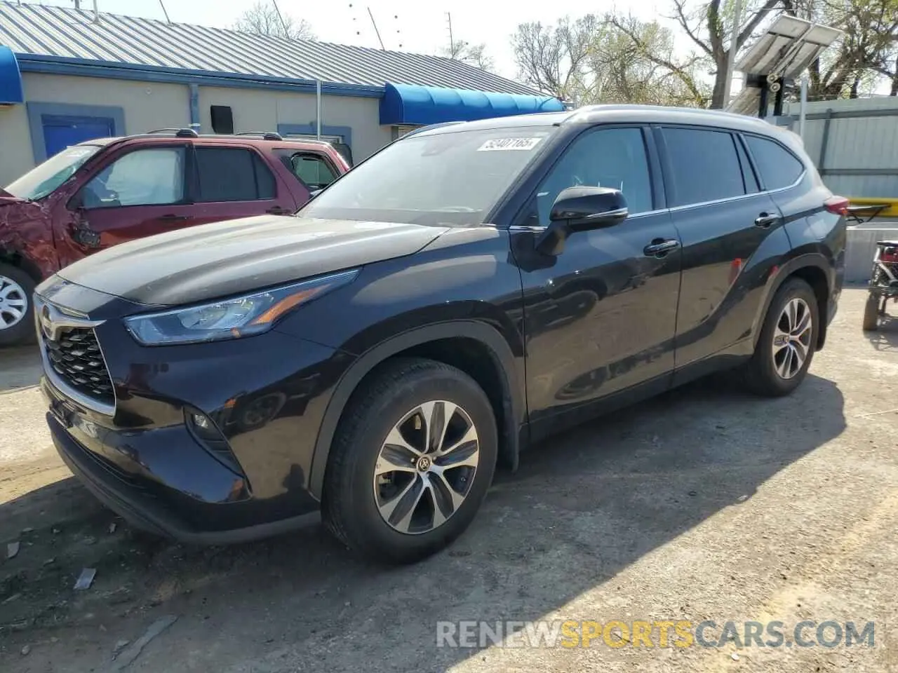 1 Photograph of a damaged car 5TDHZRBH1LS047877 TOYOTA HIGHLANDER 2020