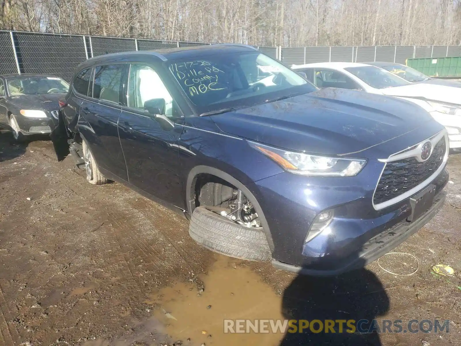 1 Photograph of a damaged car 5TDHZRBH1LS053114 TOYOTA HIGHLANDER 2020