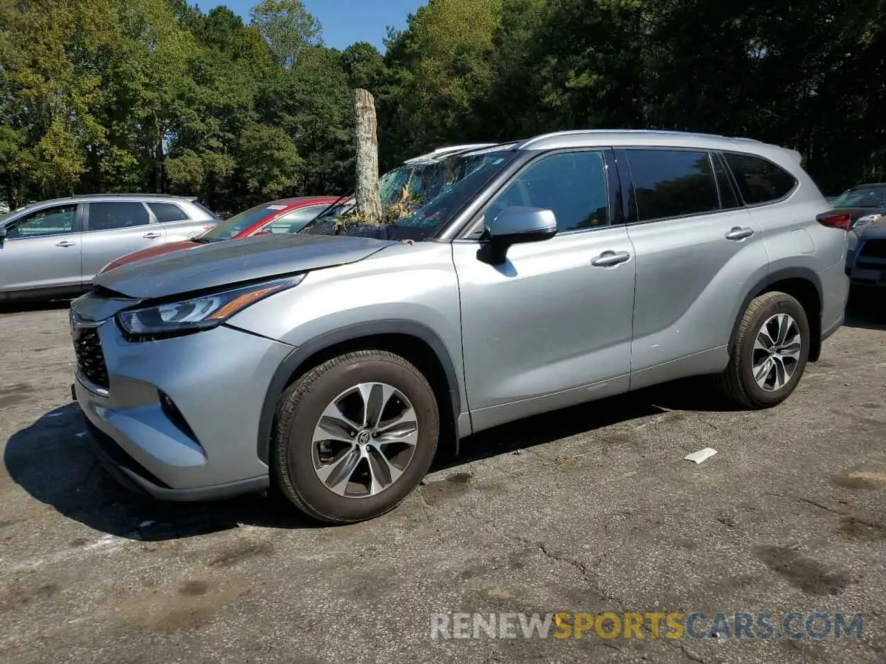 1 Photograph of a damaged car 5TDHZRBH2LS052960 TOYOTA HIGHLANDER 2020