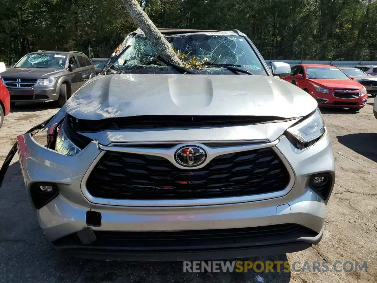 5 Photograph of a damaged car 5TDHZRBH2LS052960 TOYOTA HIGHLANDER 2020