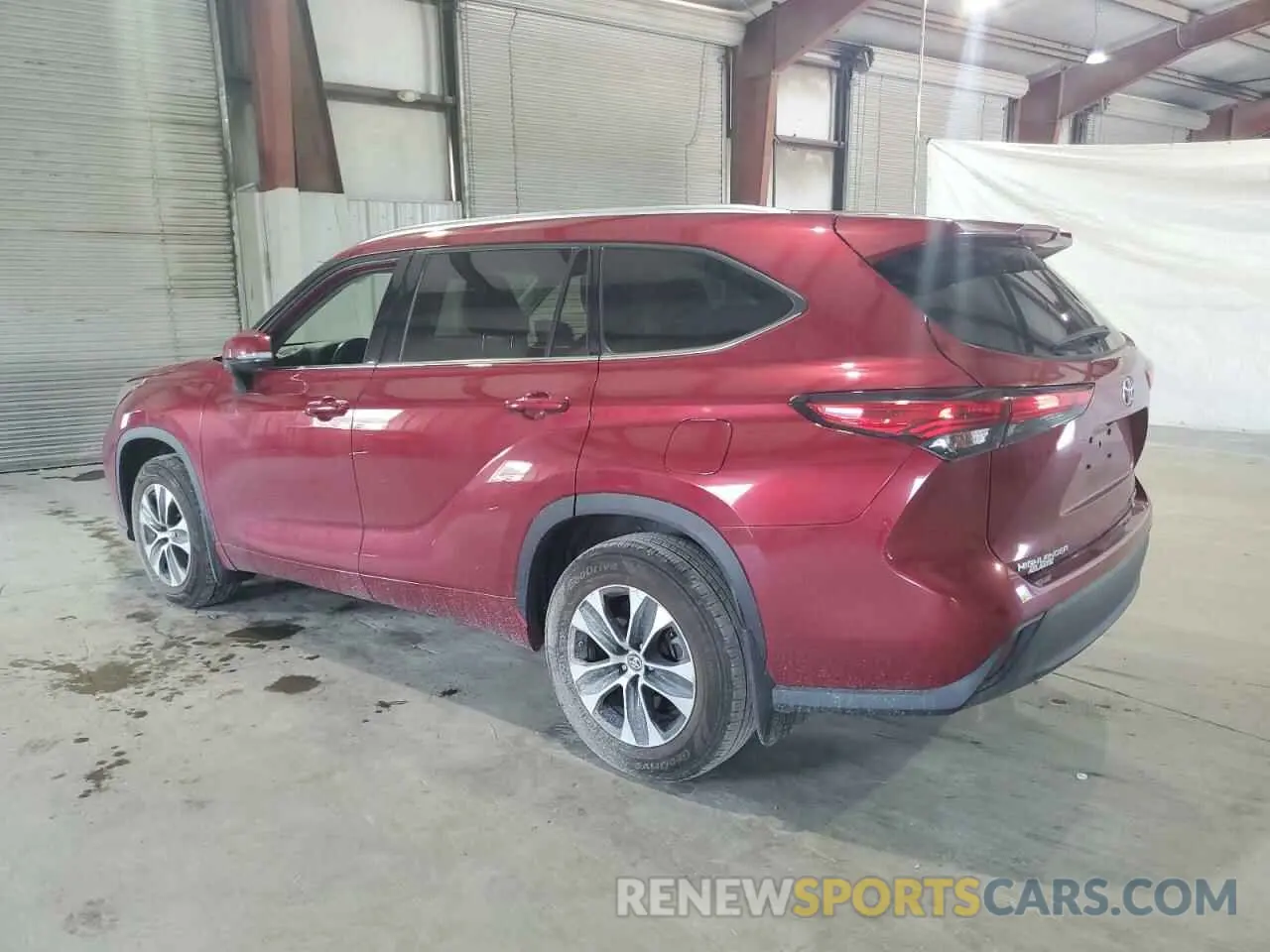 2 Photograph of a damaged car 5TDHZRBH2LS508679 TOYOTA HIGHLANDER 2020