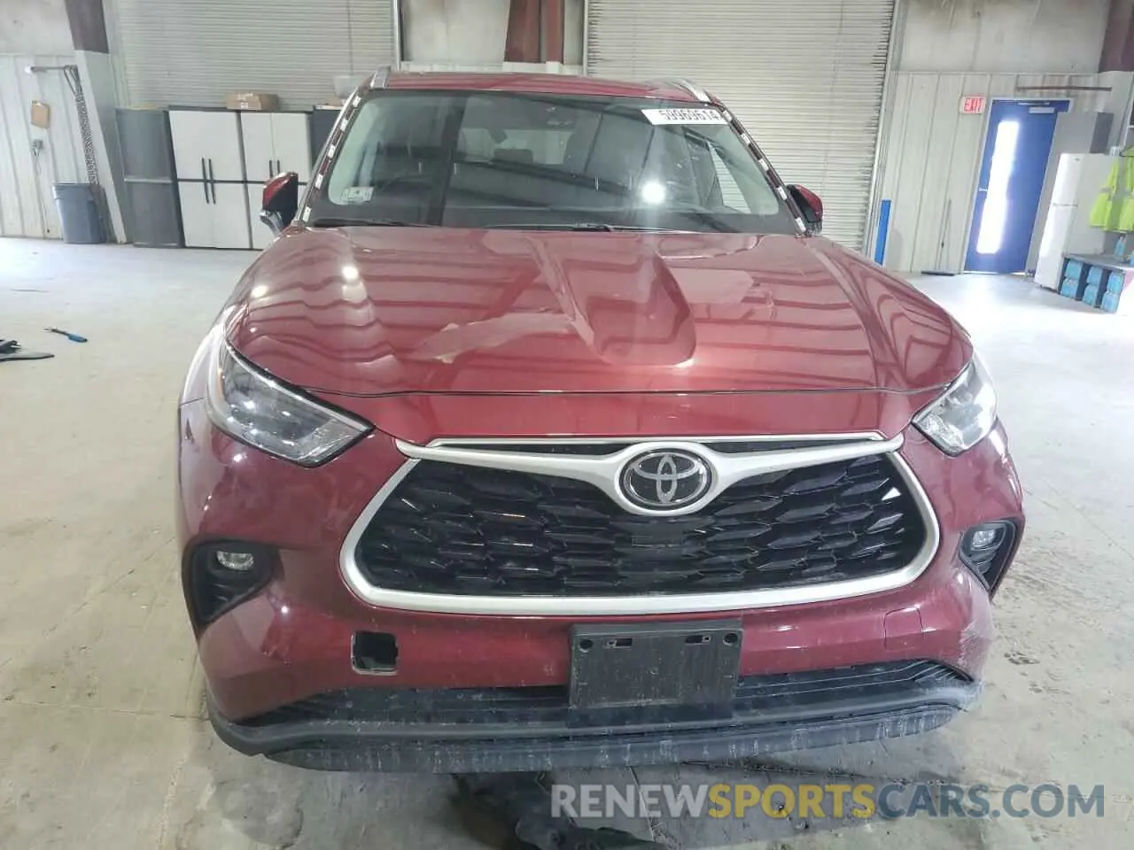 5 Photograph of a damaged car 5TDHZRBH2LS508679 TOYOTA HIGHLANDER 2020