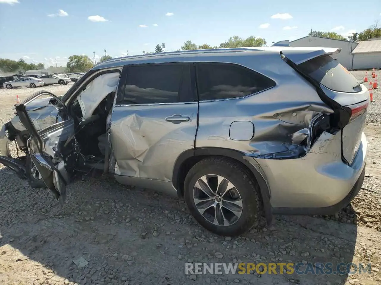 2 Photograph of a damaged car 5TDHZRBH3LS510263 TOYOTA HIGHLANDER 2020