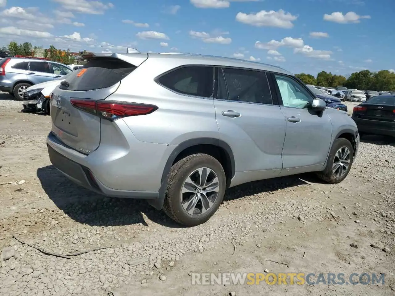 3 Photograph of a damaged car 5TDHZRBH3LS510263 TOYOTA HIGHLANDER 2020