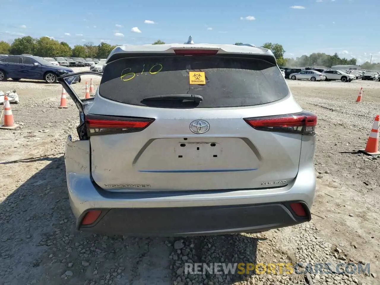 6 Photograph of a damaged car 5TDHZRBH3LS510263 TOYOTA HIGHLANDER 2020