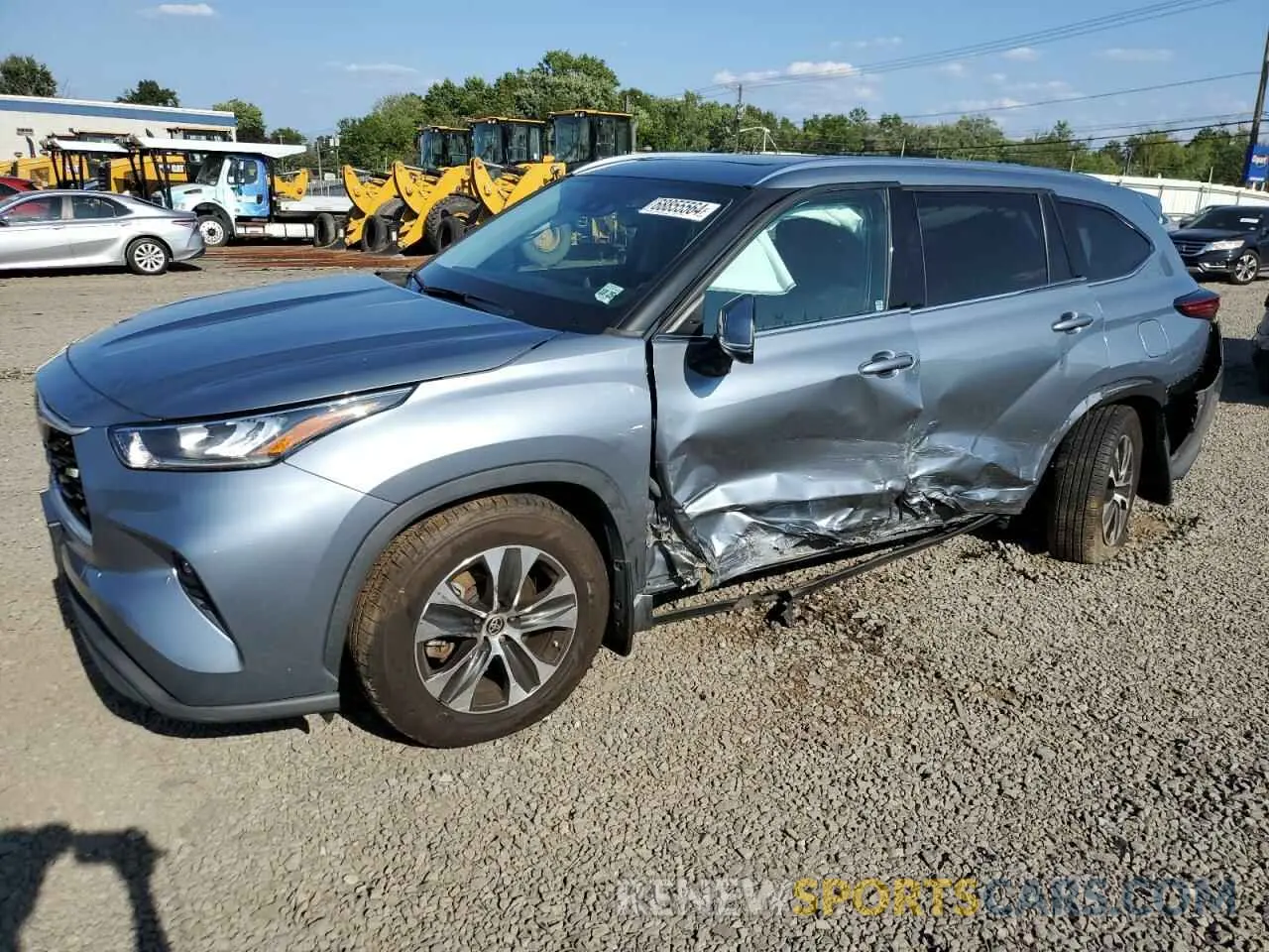 1 Photograph of a damaged car 5TDHZRBH4LS053611 TOYOTA HIGHLANDER 2020
