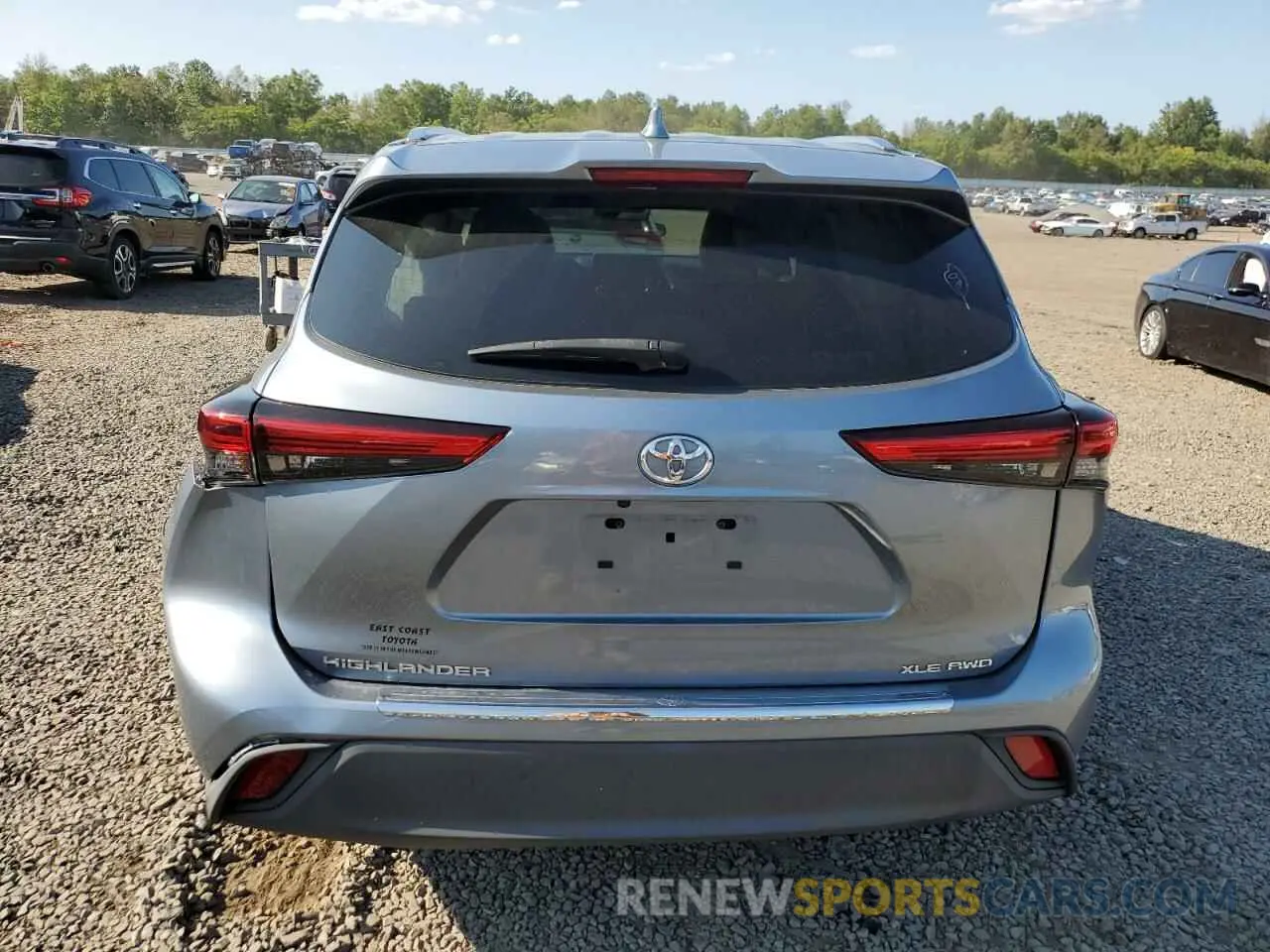 6 Photograph of a damaged car 5TDHZRBH4LS053611 TOYOTA HIGHLANDER 2020