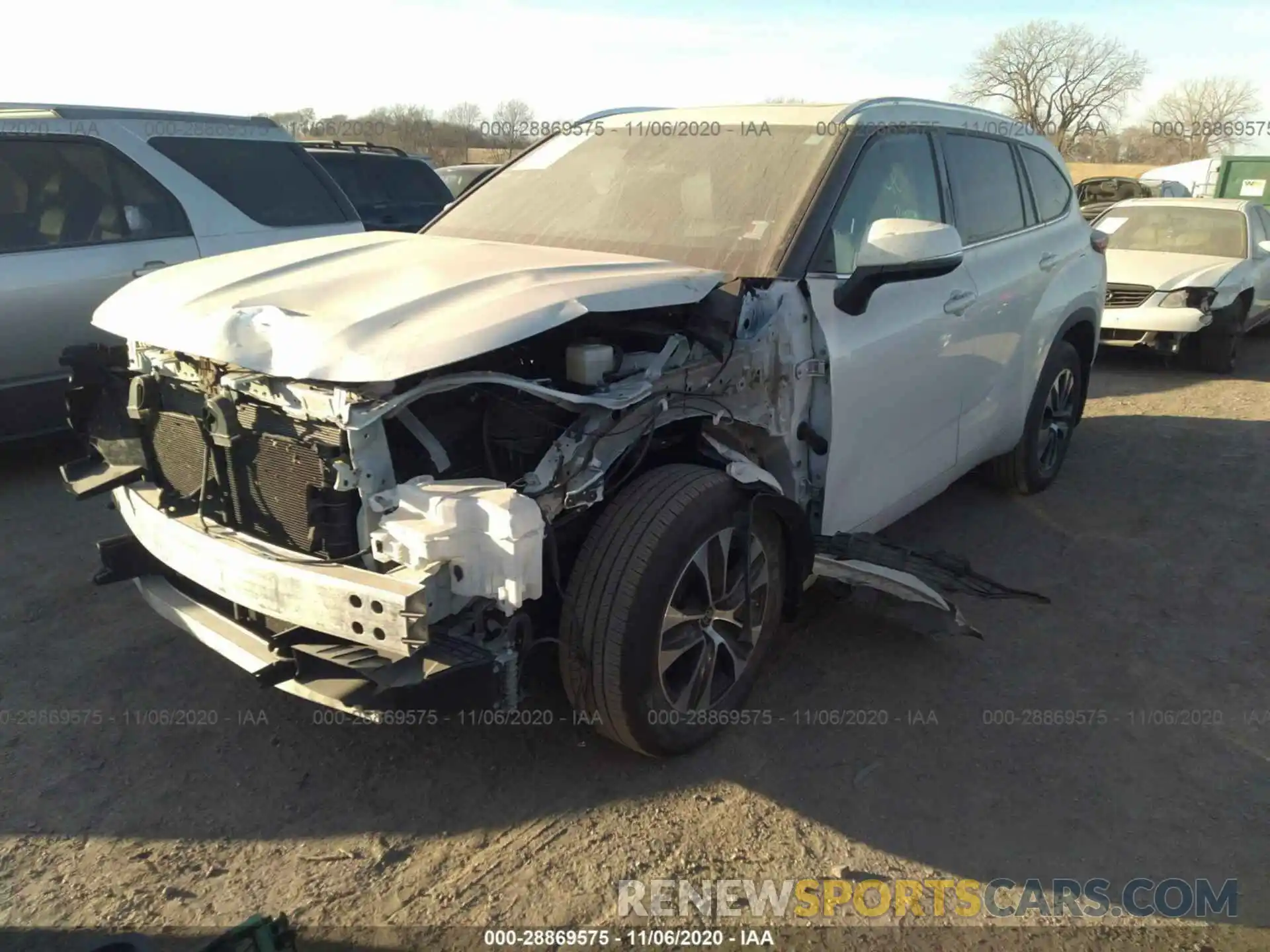 2 Photograph of a damaged car 5TDHZRBH4LS501412 TOYOTA HIGHLANDER 2020