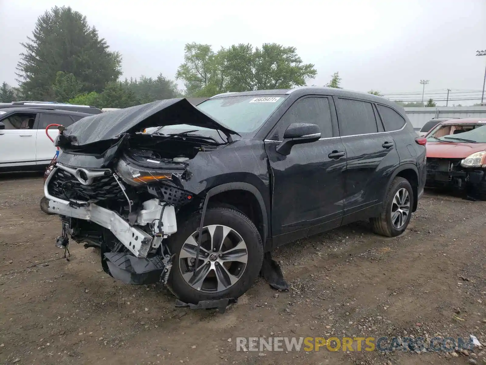 2 Photograph of a damaged car 5TDHZRBH4LS512264 TOYOTA HIGHLANDER 2020