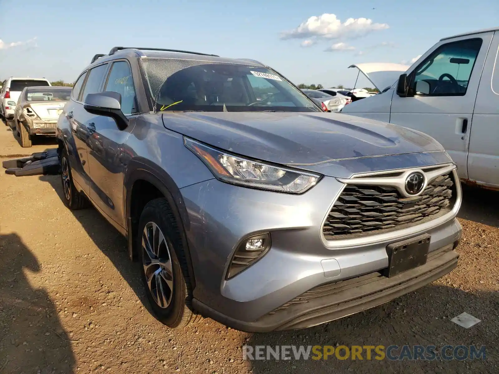 1 Photograph of a damaged car 5TDHZRBH5LS034324 TOYOTA HIGHLANDER 2020