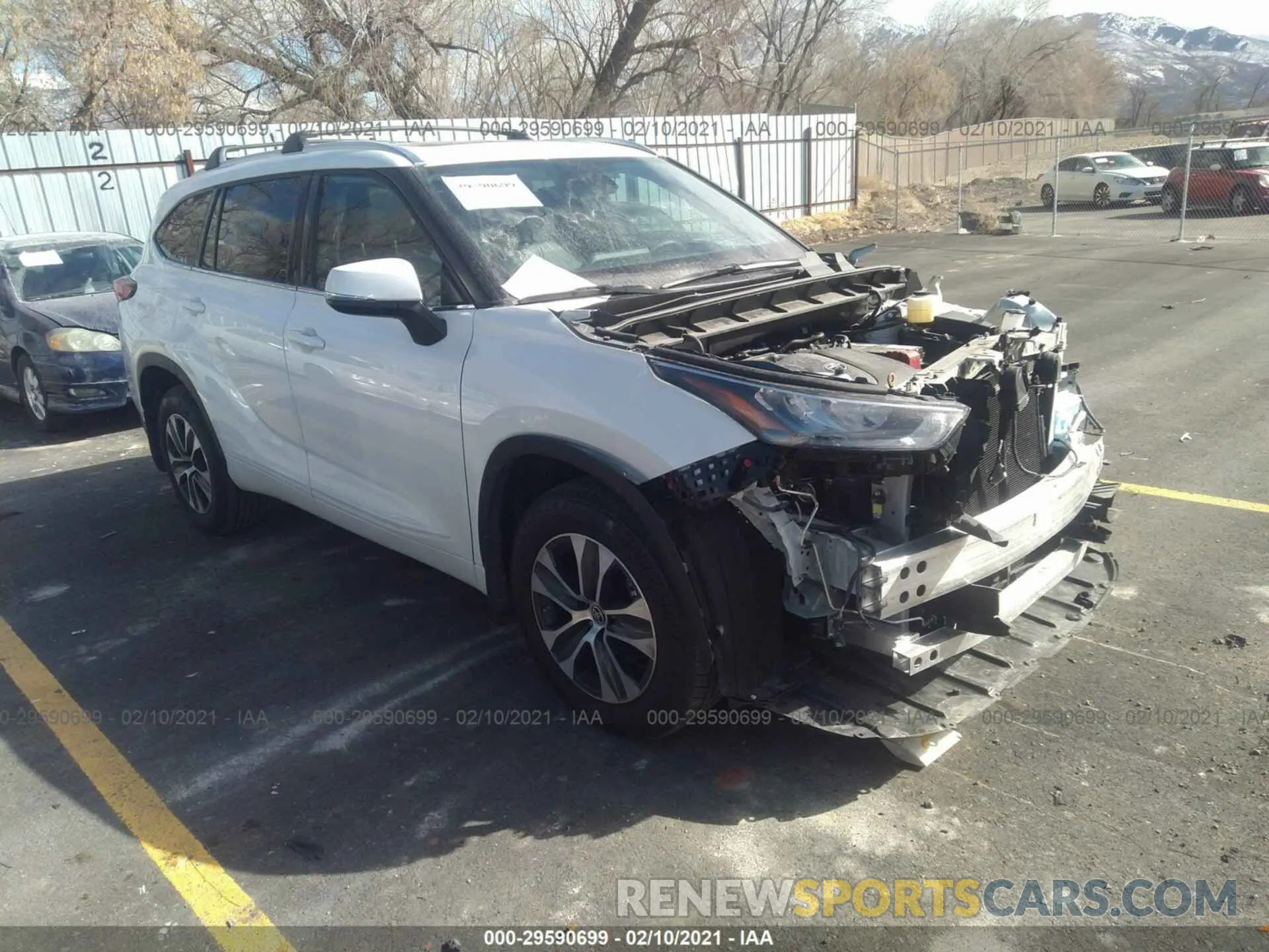 1 Photograph of a damaged car 5TDHZRBH5LS501371 TOYOTA HIGHLANDER 2020