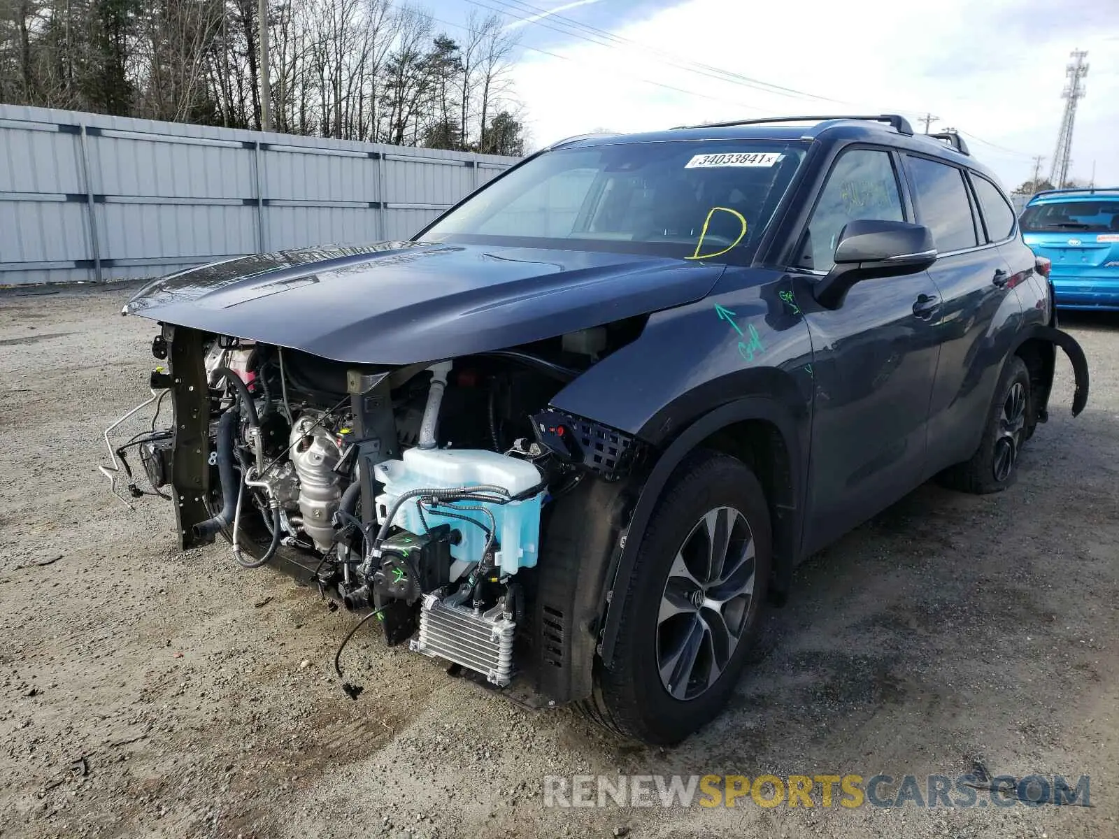 2 Photograph of a damaged car 5TDHZRBH5LS508868 TOYOTA HIGHLANDER 2020