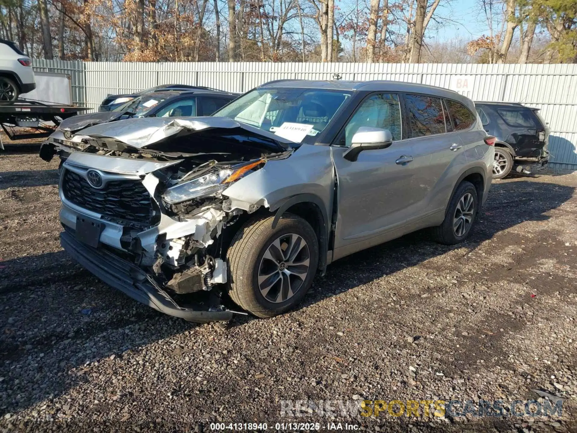 2 Photograph of a damaged car 5TDHZRBH6LS510645 TOYOTA HIGHLANDER 2020