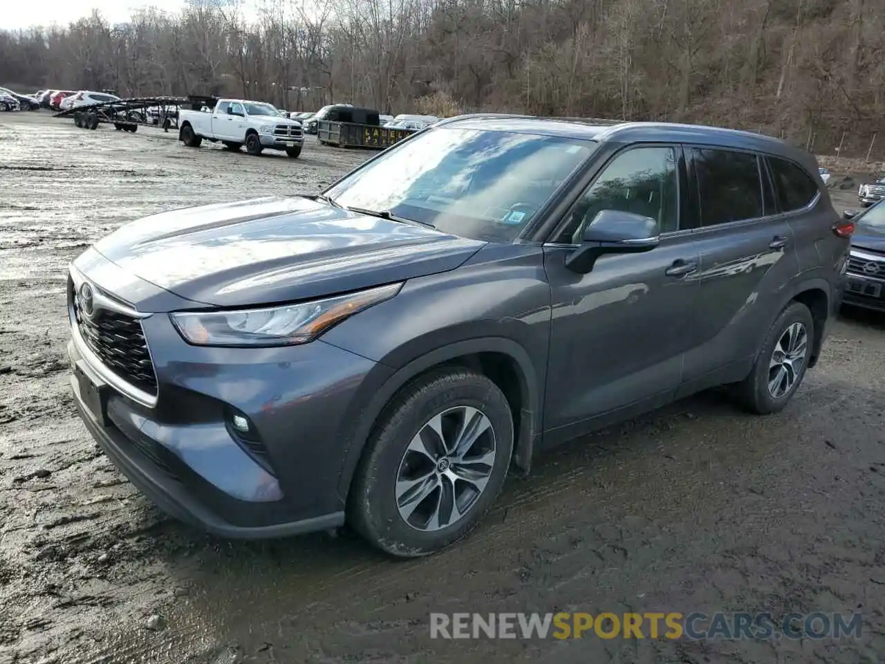 1 Photograph of a damaged car 5TDHZRBH8LS015430 TOYOTA HIGHLANDER 2020