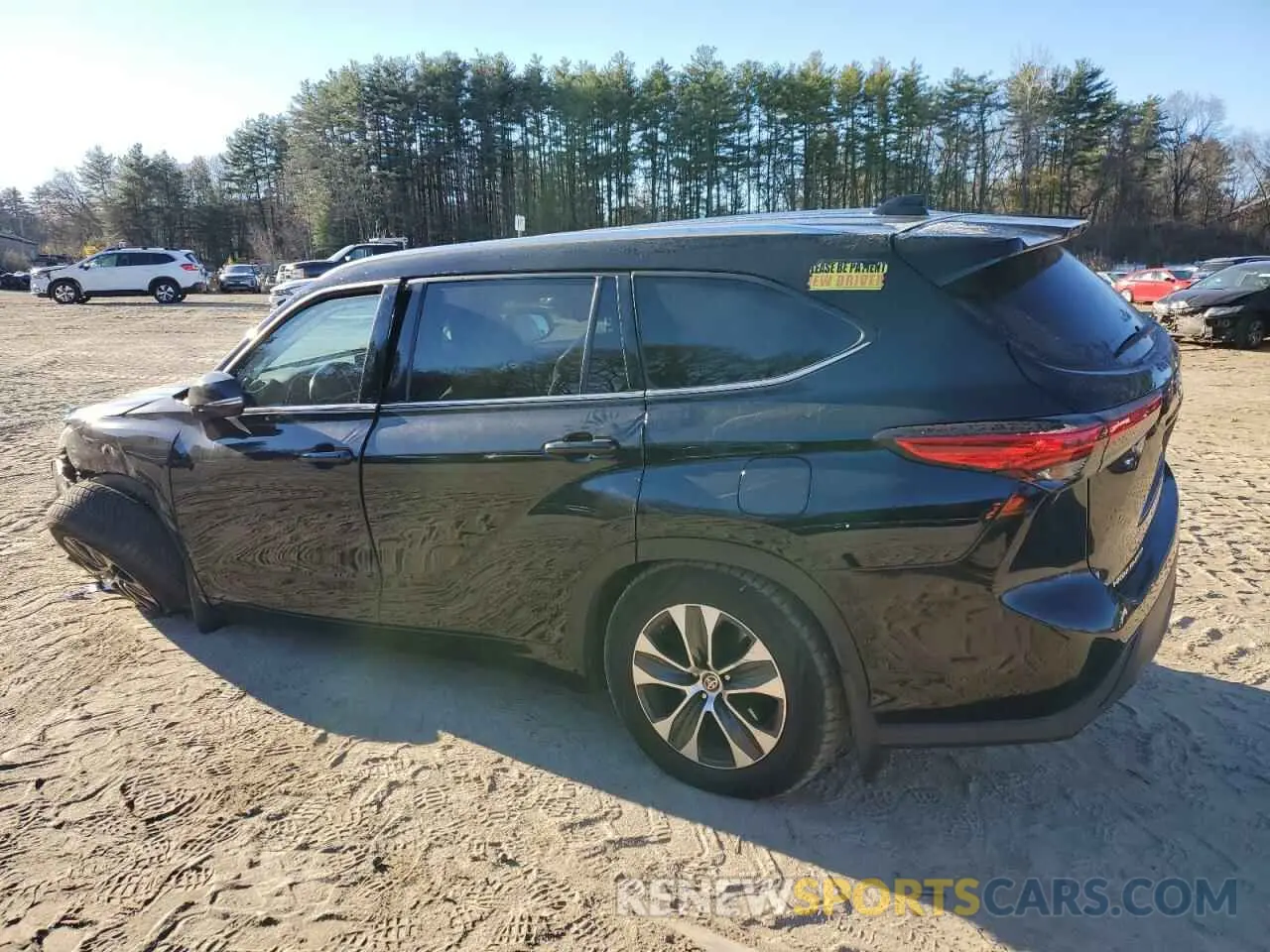2 Photograph of a damaged car 5TDHZRBH8LS519069 TOYOTA HIGHLANDER 2020