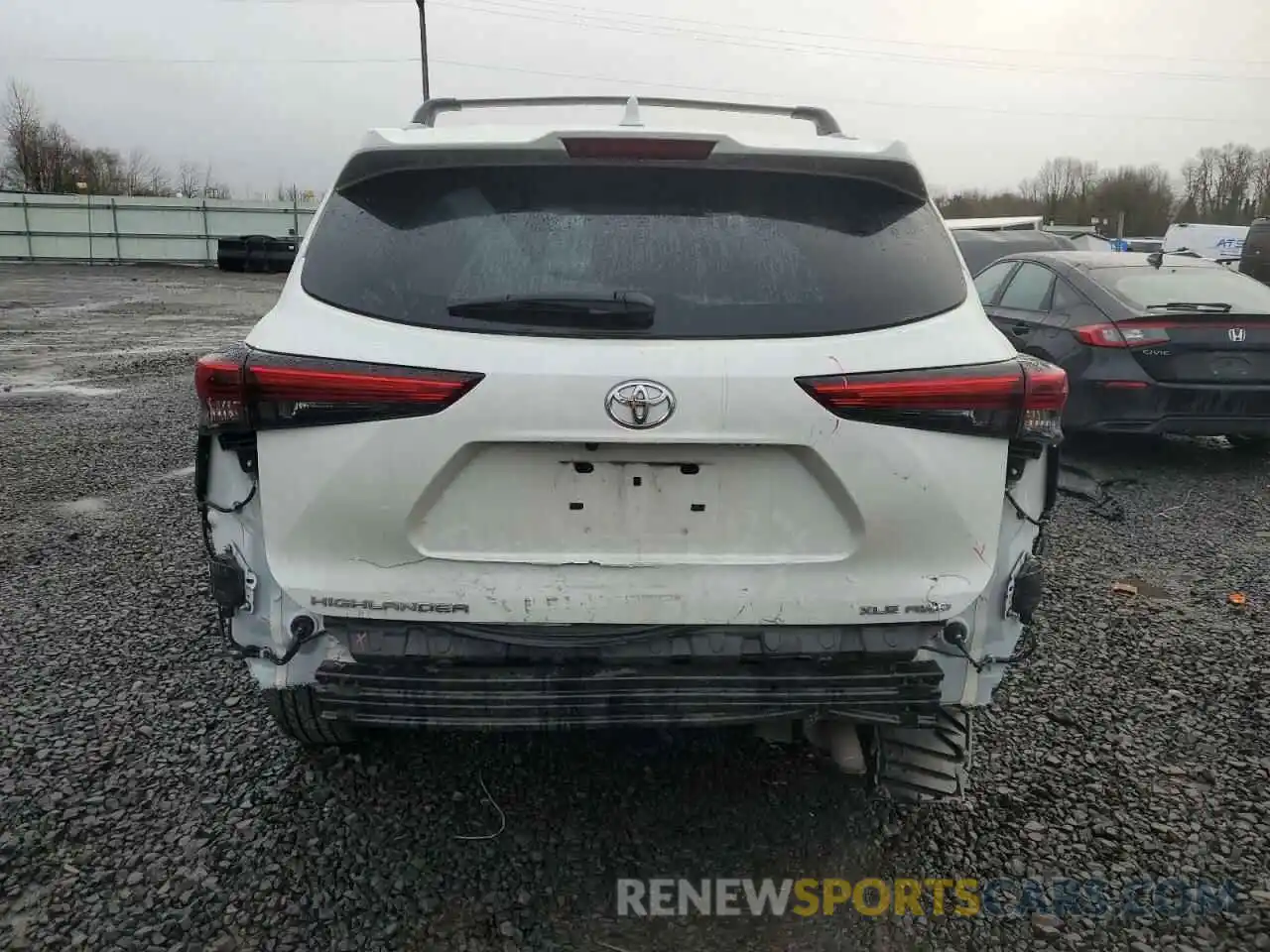 6 Photograph of a damaged car 5TDHZRBH8LS519802 TOYOTA HIGHLANDER 2020