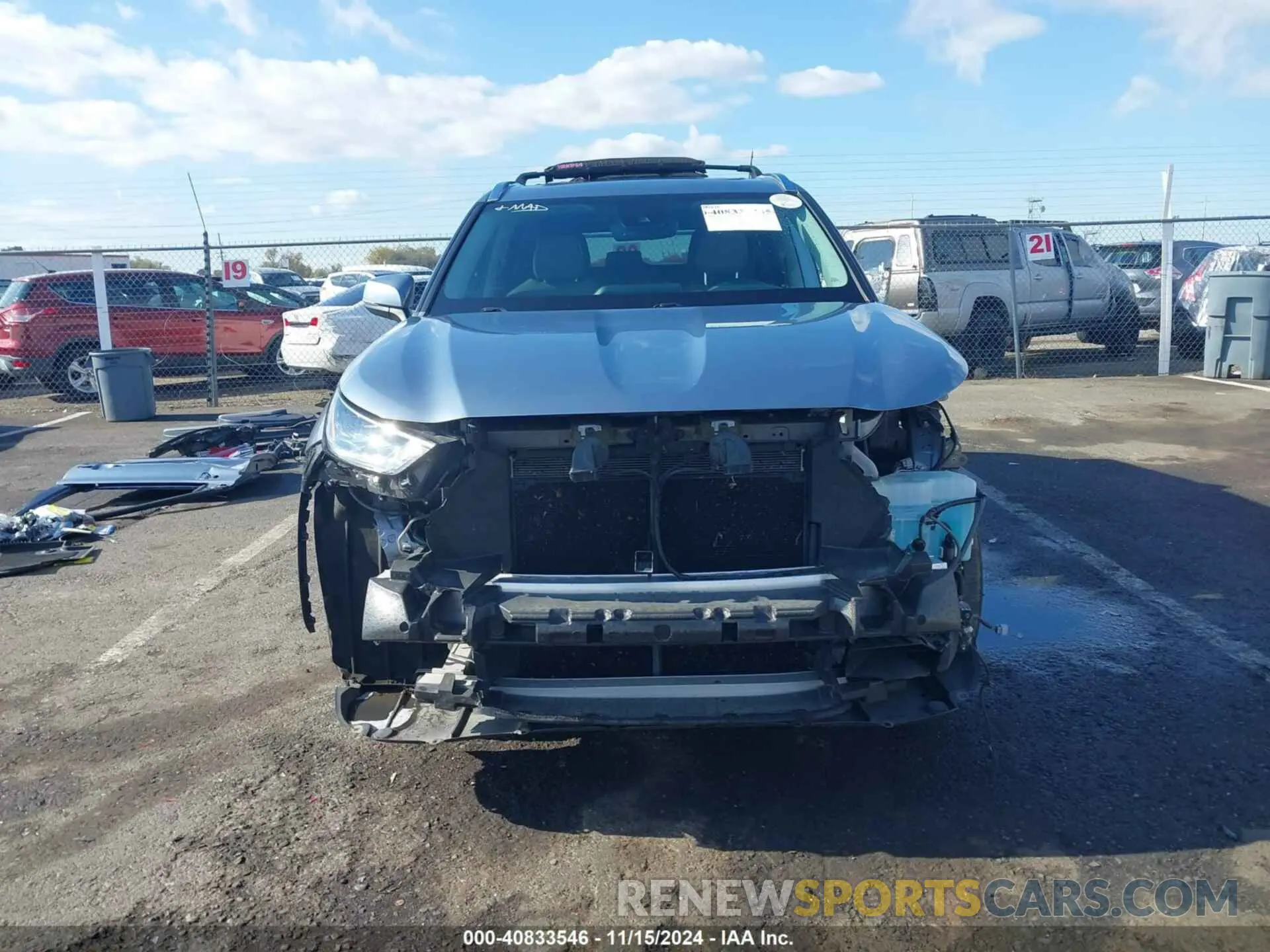13 Photograph of a damaged car 5TDHZRBH9LS032415 TOYOTA HIGHLANDER 2020