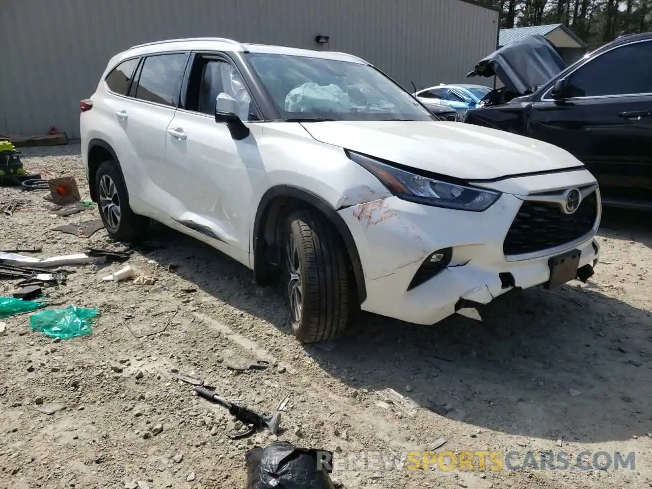 1 Photograph of a damaged car 5TDHZRBH9LS515872 TOYOTA HIGHLANDER 2020