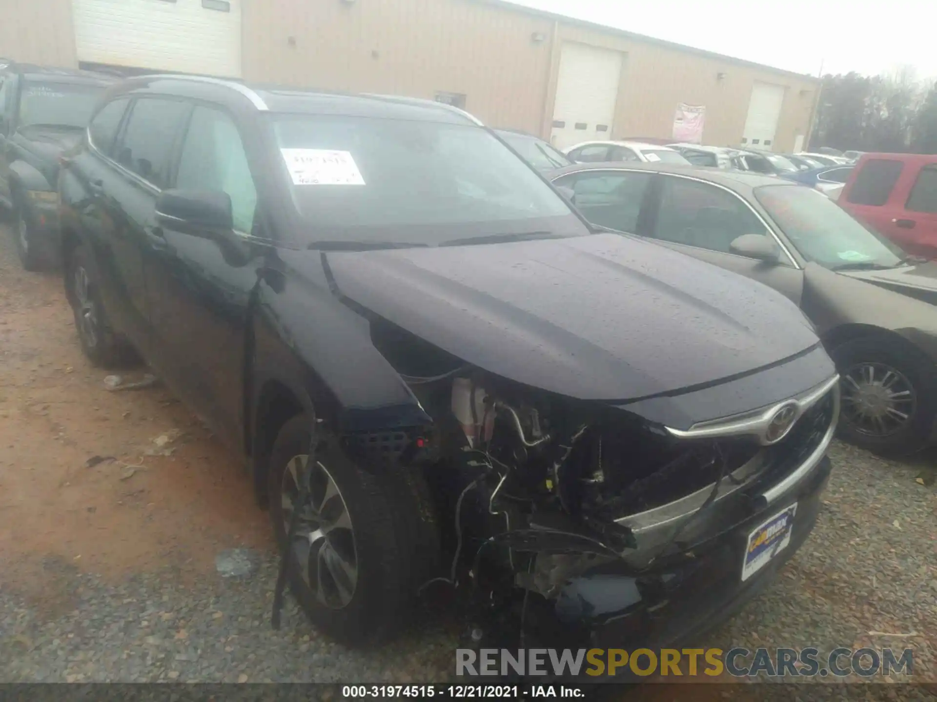 1 Photograph of a damaged car 5TDHZRBH9LS521171 TOYOTA HIGHLANDER 2020