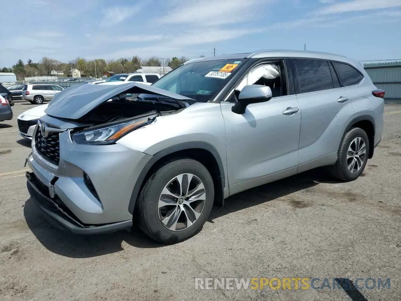 1 Photograph of a damaged car 5TDHZRBHXLS031953 TOYOTA HIGHLANDER 2020