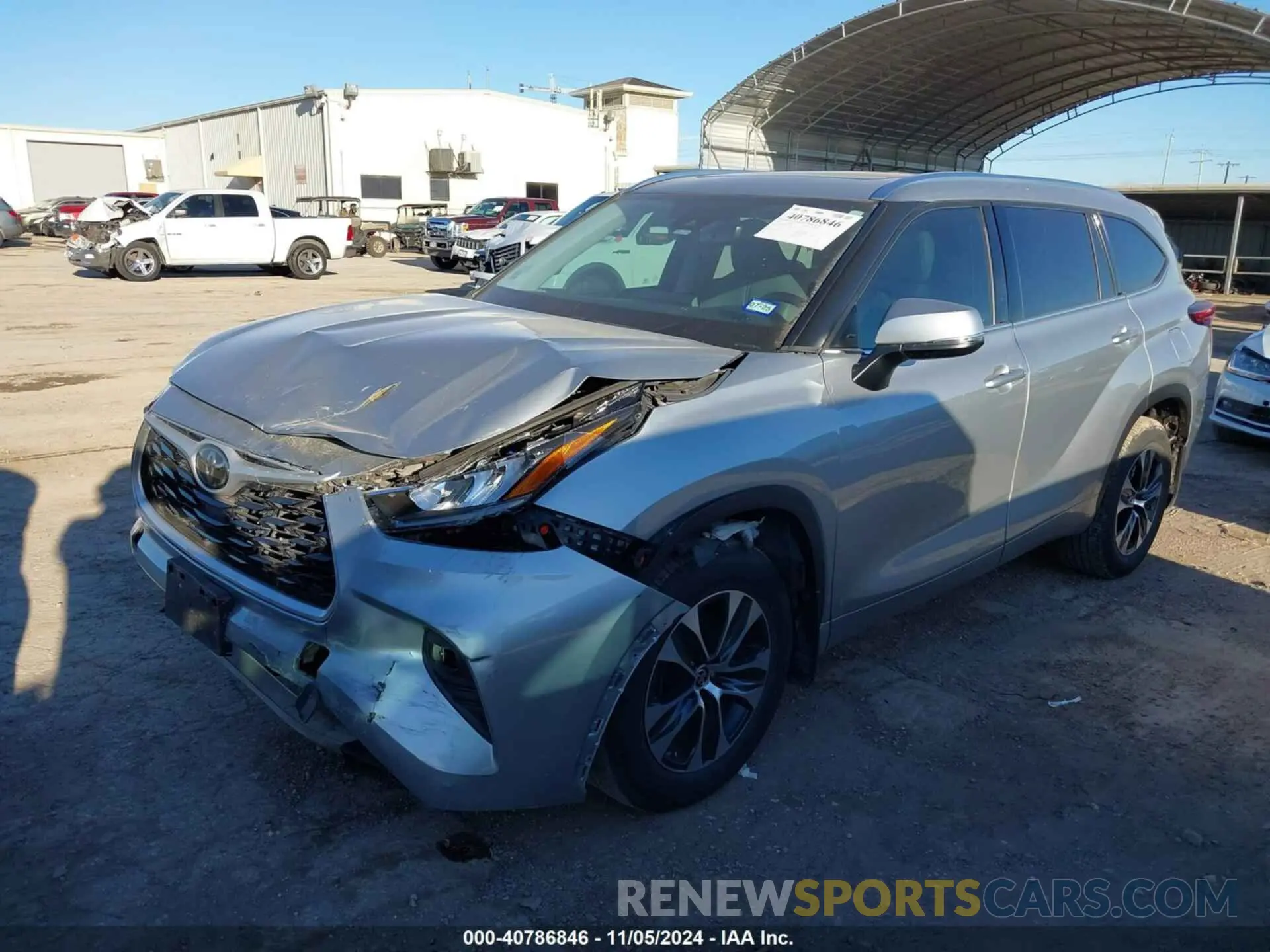 2 Photograph of a damaged car 5TDHZRBHXLS038885 TOYOTA HIGHLANDER 2020