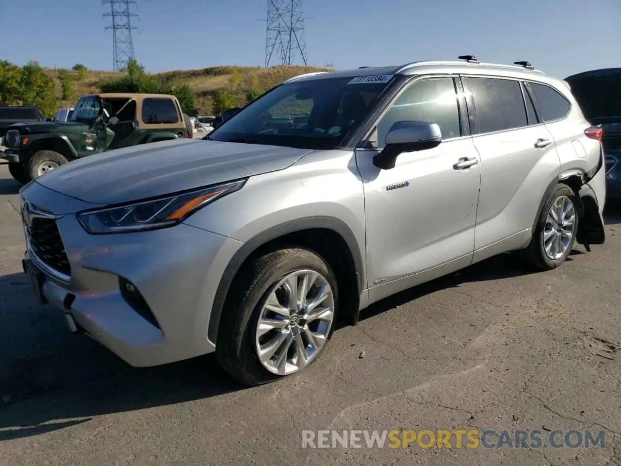 1 Photograph of a damaged car 5TDXBRCH0LS007644 TOYOTA HIGHLANDER 2020