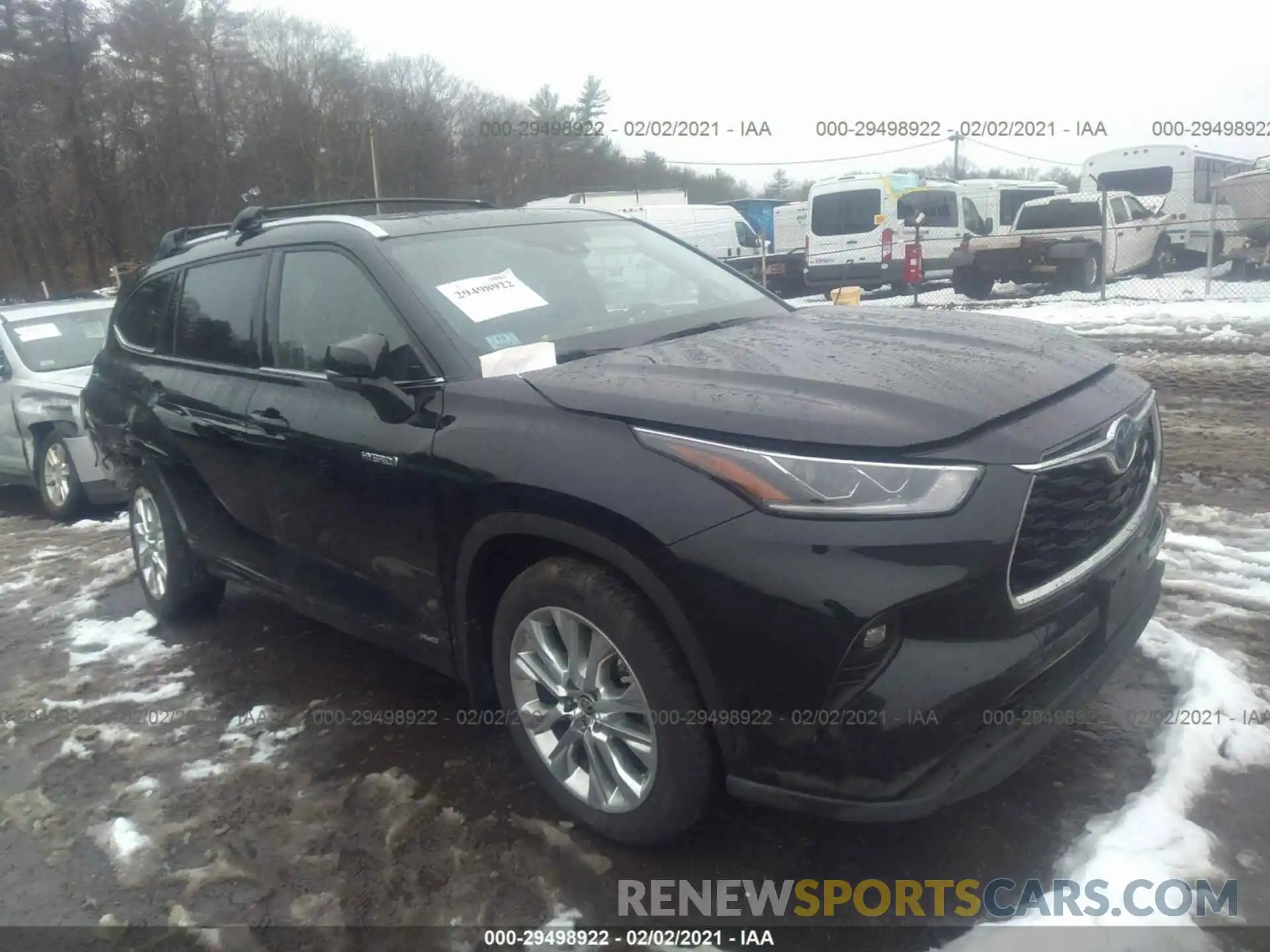 1 Photograph of a damaged car 5TDXBRCH2LS010075 TOYOTA HIGHLANDER 2020