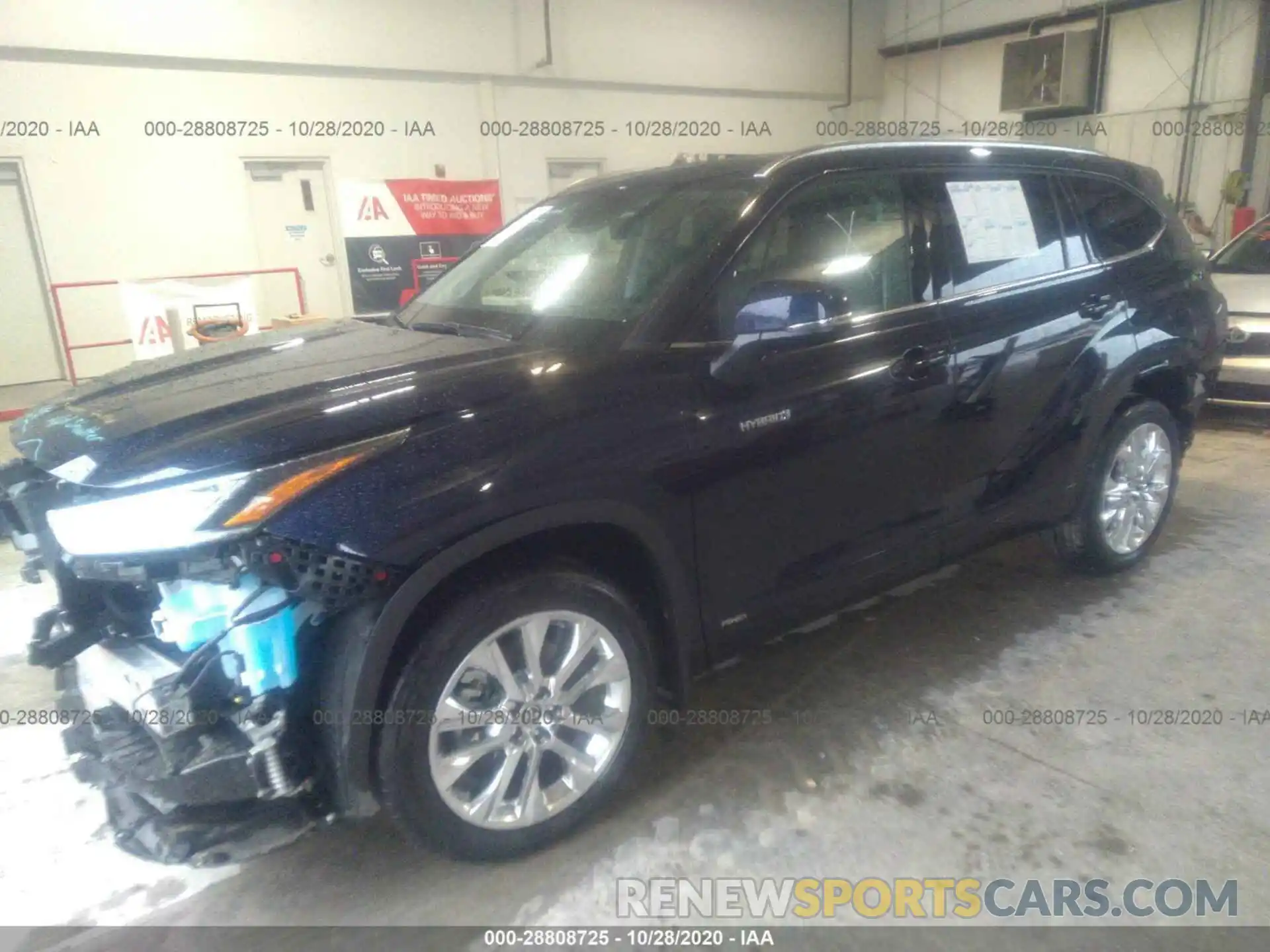 2 Photograph of a damaged car 5TDXBRCH3LS013924 TOYOTA HIGHLANDER 2020