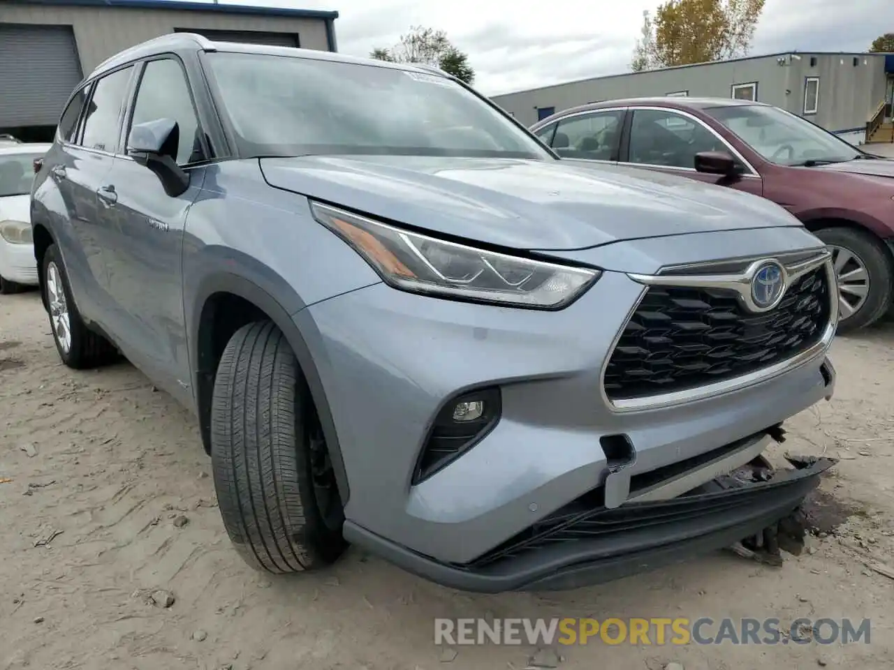 1 Photograph of a damaged car 5TDXBRCH7LS007043 TOYOTA HIGHLANDER 2020