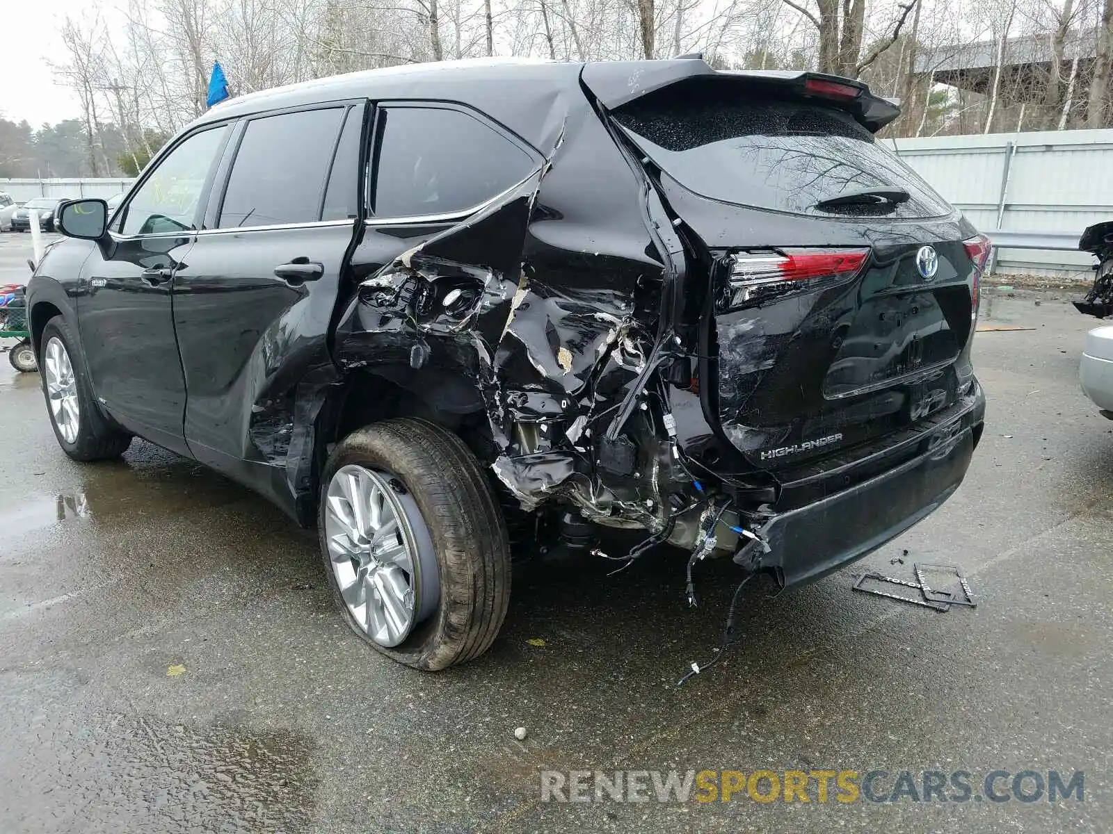 3 Photograph of a damaged car 5TDXBRCHXLS008302 TOYOTA HIGHLANDER 2020