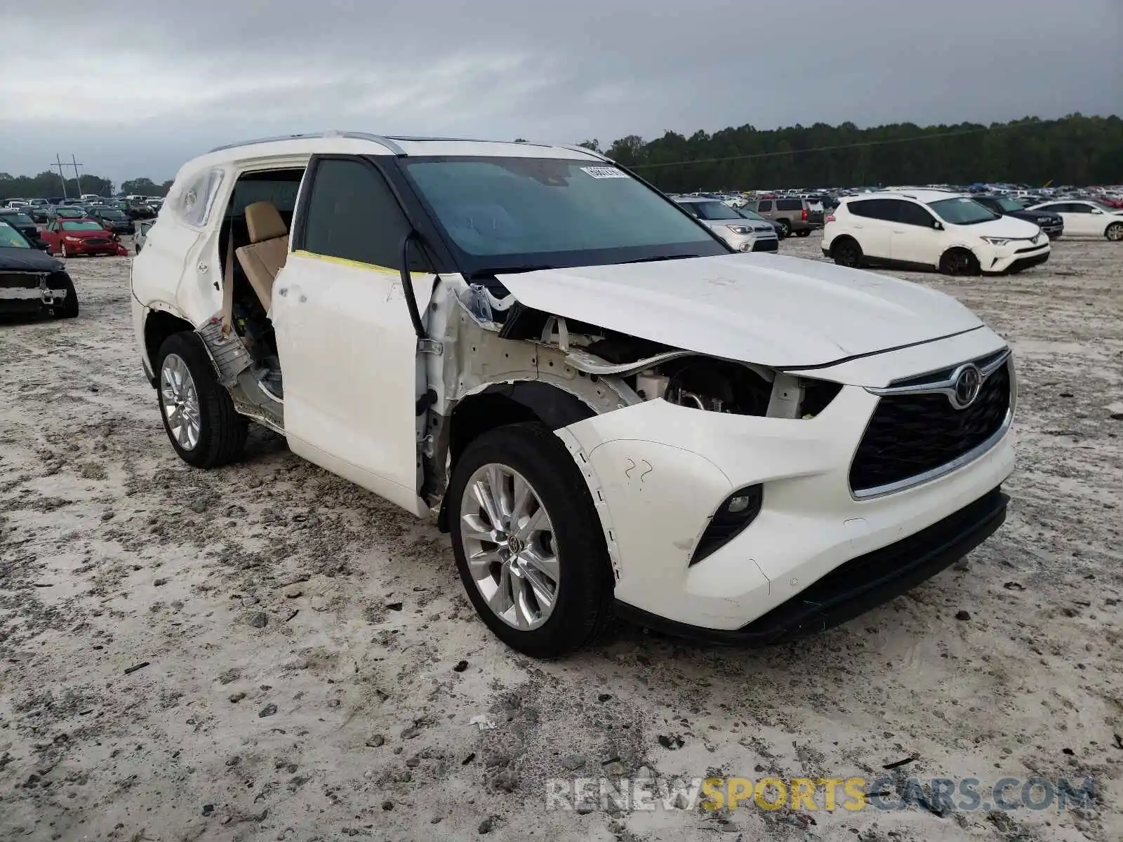 1 Photograph of a damaged car 5TDYZRAH0LS026231 TOYOTA HIGHLANDER 2020