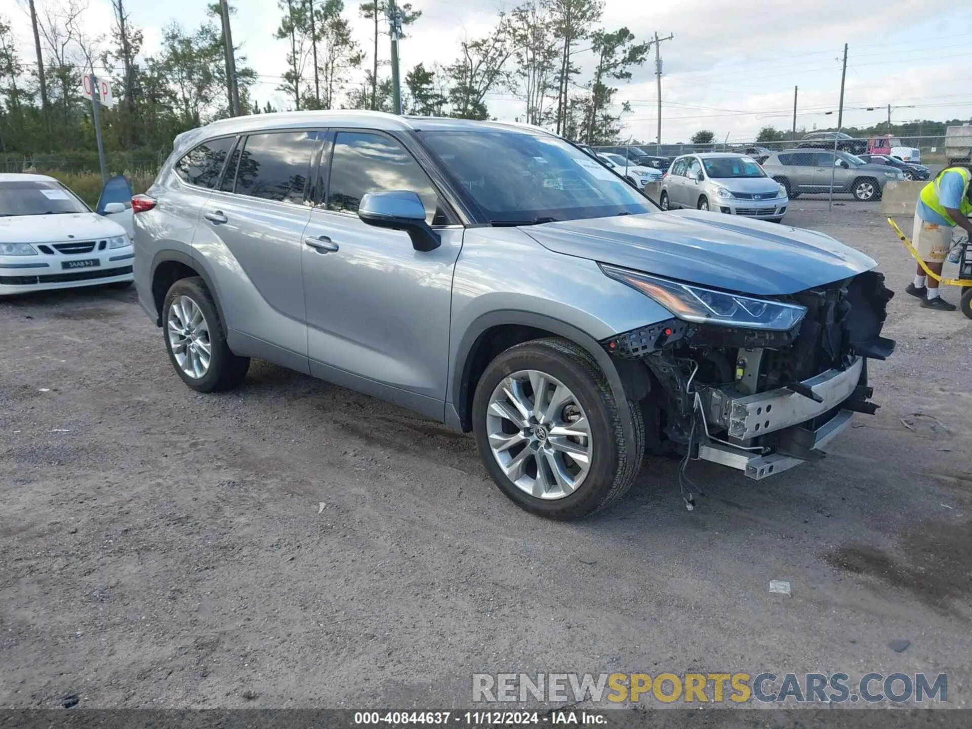 1 Photograph of a damaged car 5TDYZRAH2LS006191 TOYOTA HIGHLANDER 2020