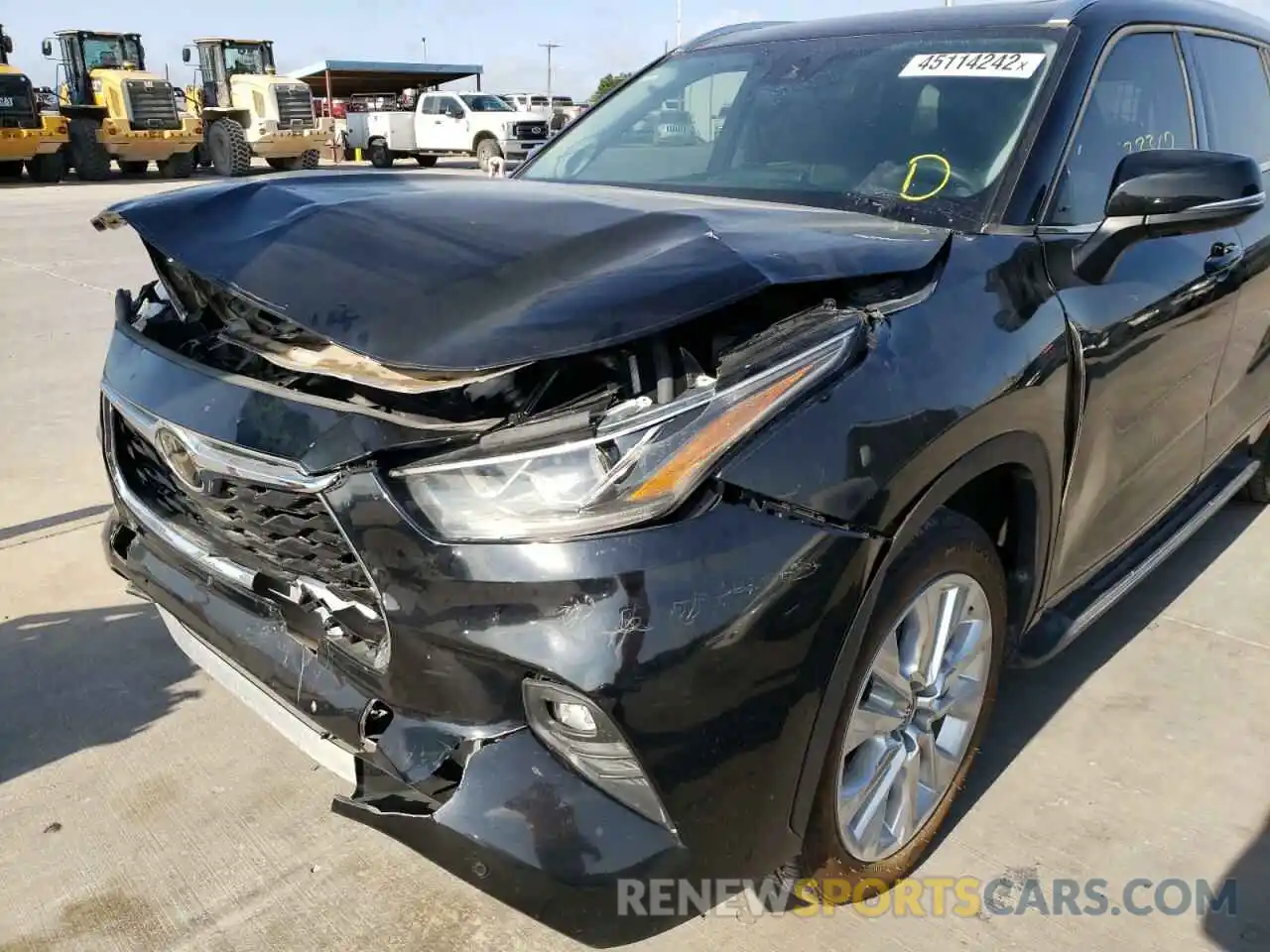 9 Photograph of a damaged car 5TDYZRAH2LS010774 TOYOTA HIGHLANDER 2020