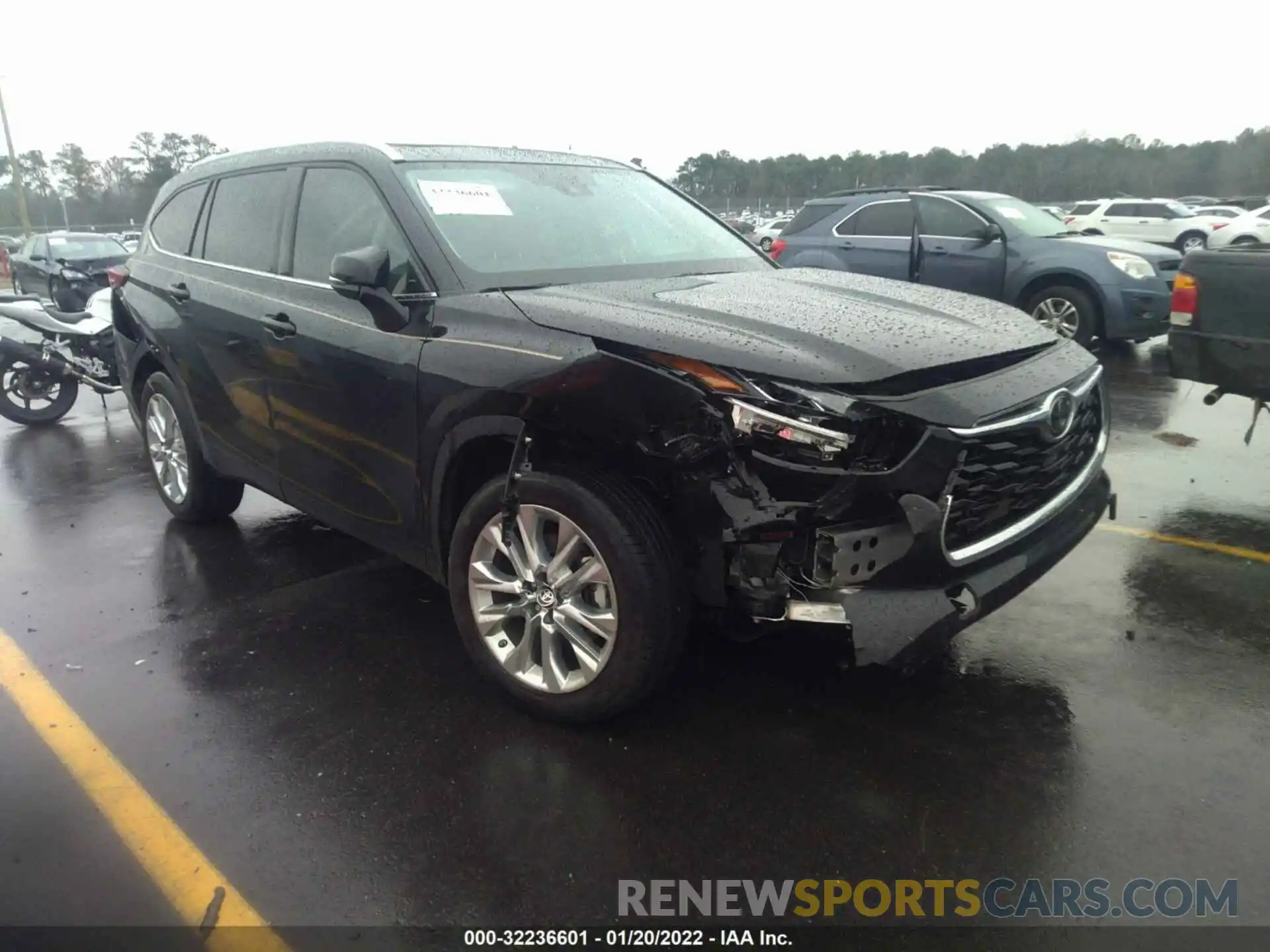 1 Photograph of a damaged car 5TDYZRAH2LS016610 TOYOTA HIGHLANDER 2020