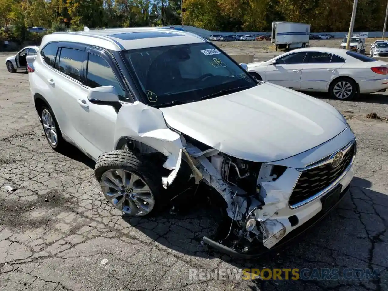 1 Photograph of a damaged car 5TDYZRAH3LS001713 TOYOTA HIGHLANDER 2020