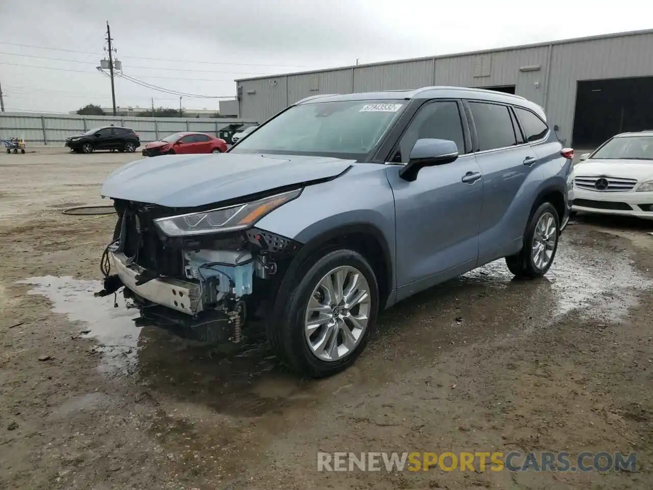 1 Photograph of a damaged car 5TDYZRAH3LS004126 TOYOTA HIGHLANDER 2020