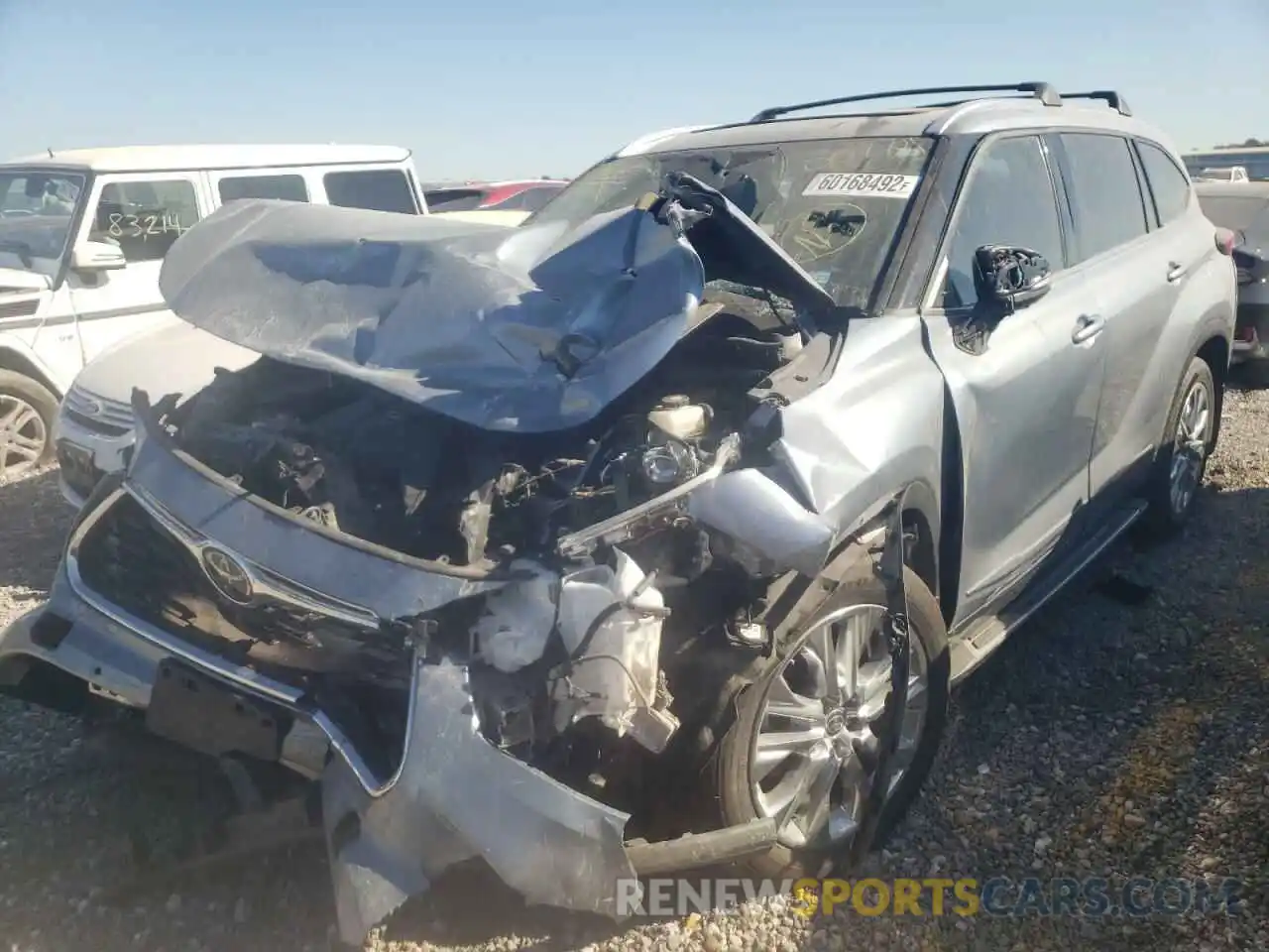 2 Photograph of a damaged car 5TDYZRAH6LS007781 TOYOTA HIGHLANDER 2020