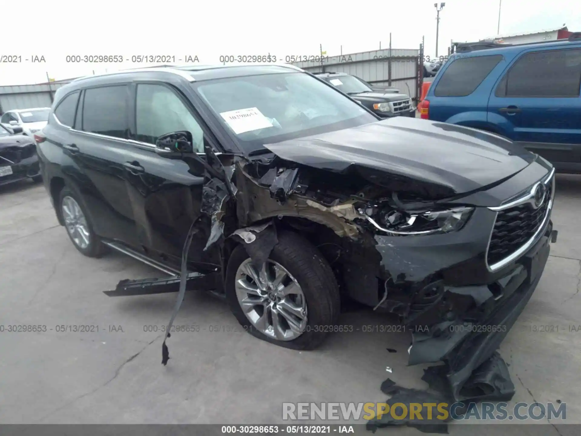 1 Photograph of a damaged car 5TDYZRAH7LS006204 TOYOTA HIGHLANDER 2020