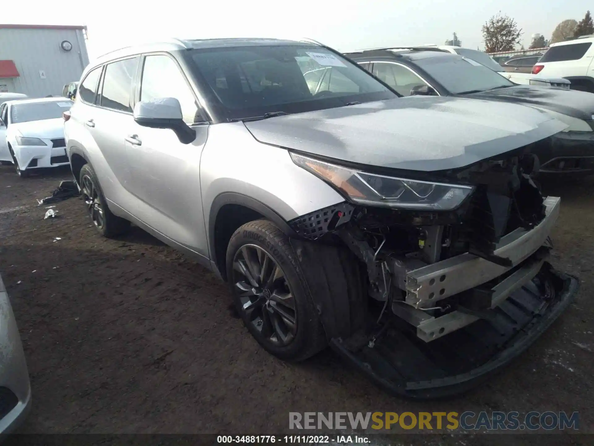 1 Photograph of a damaged car 5TDYZRAH8LS006518 TOYOTA HIGHLANDER 2020