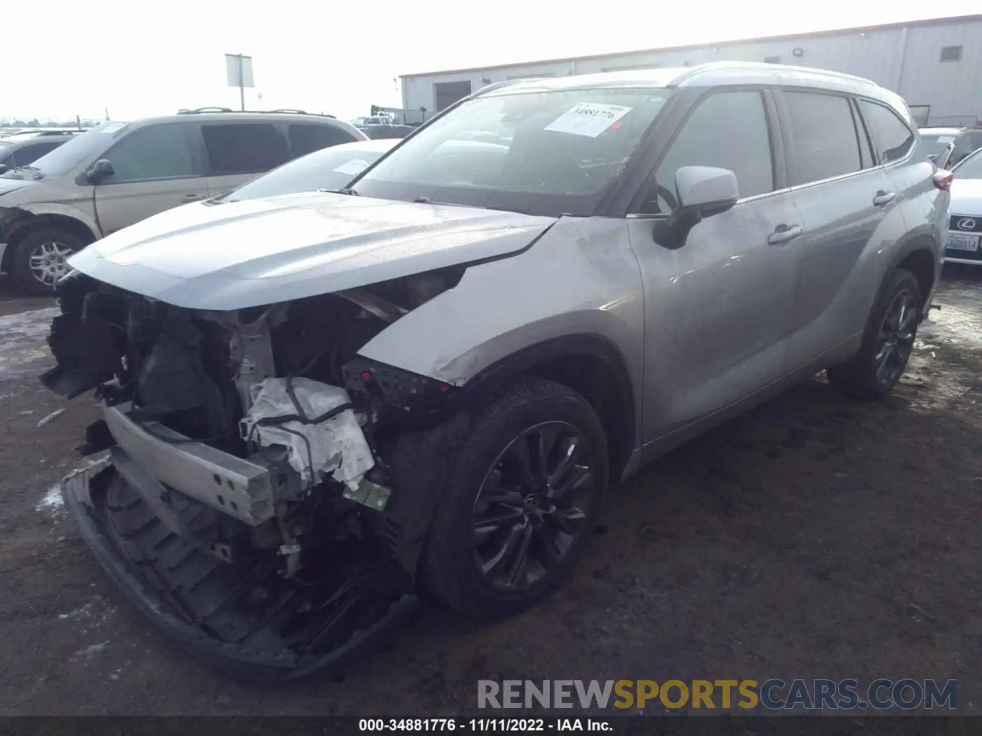 2 Photograph of a damaged car 5TDYZRAH8LS006518 TOYOTA HIGHLANDER 2020