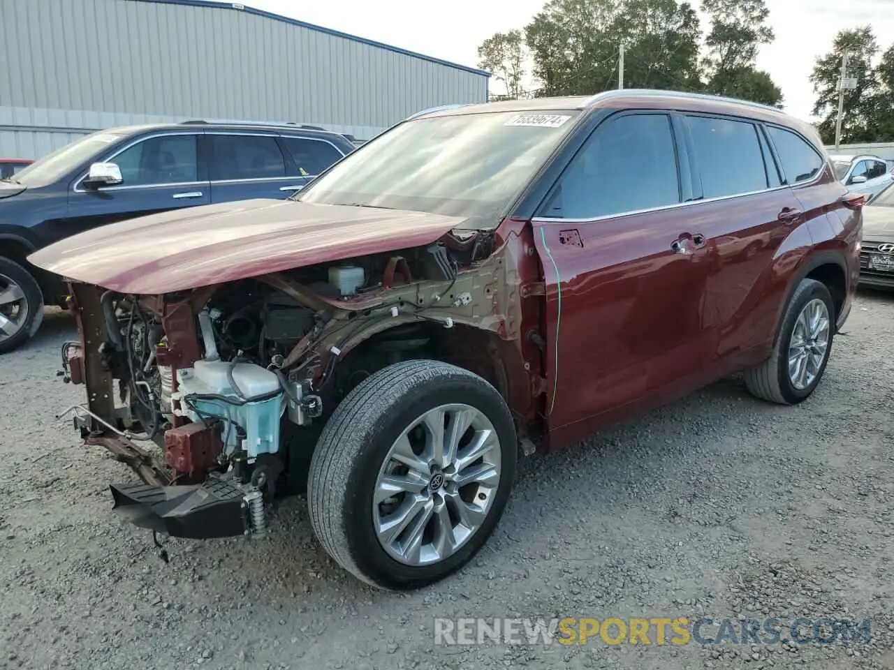 1 Photograph of a damaged car 5TDYZRAH9LS008214 TOYOTA HIGHLANDER 2020