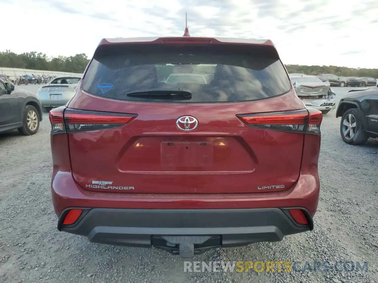 6 Photograph of a damaged car 5TDYZRAH9LS008214 TOYOTA HIGHLANDER 2020